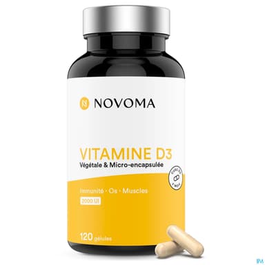 Novoma Vitamine D3 2000ui Gelule 120