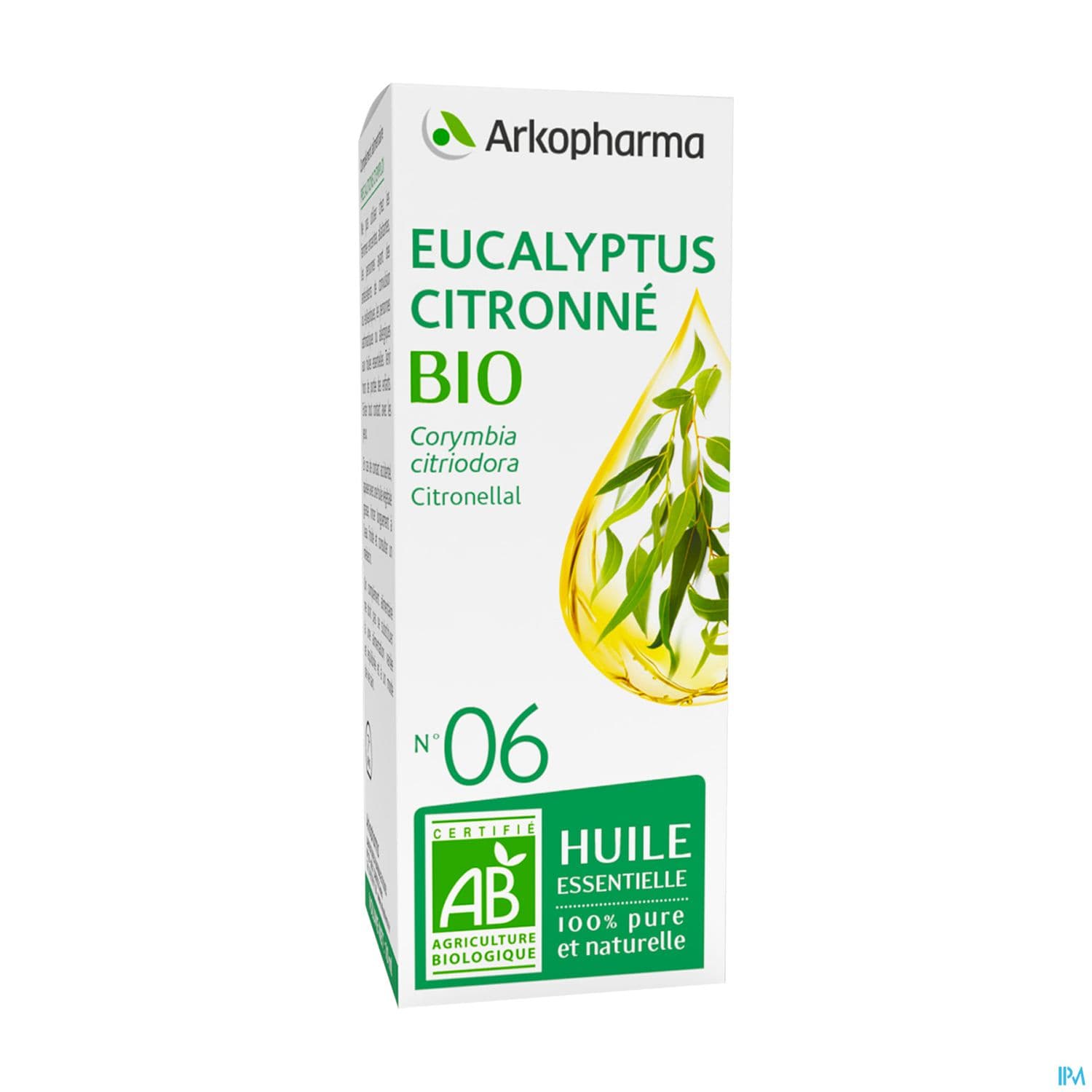 Arkopharma Arko Essentiel N06 Huile Essentielle Bio Eucalyptus Citronne 10ml