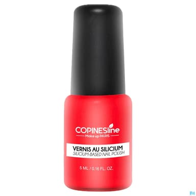 Copineslines Paris Vernis A Ongles 10 Free Silicium Rouge 5ml