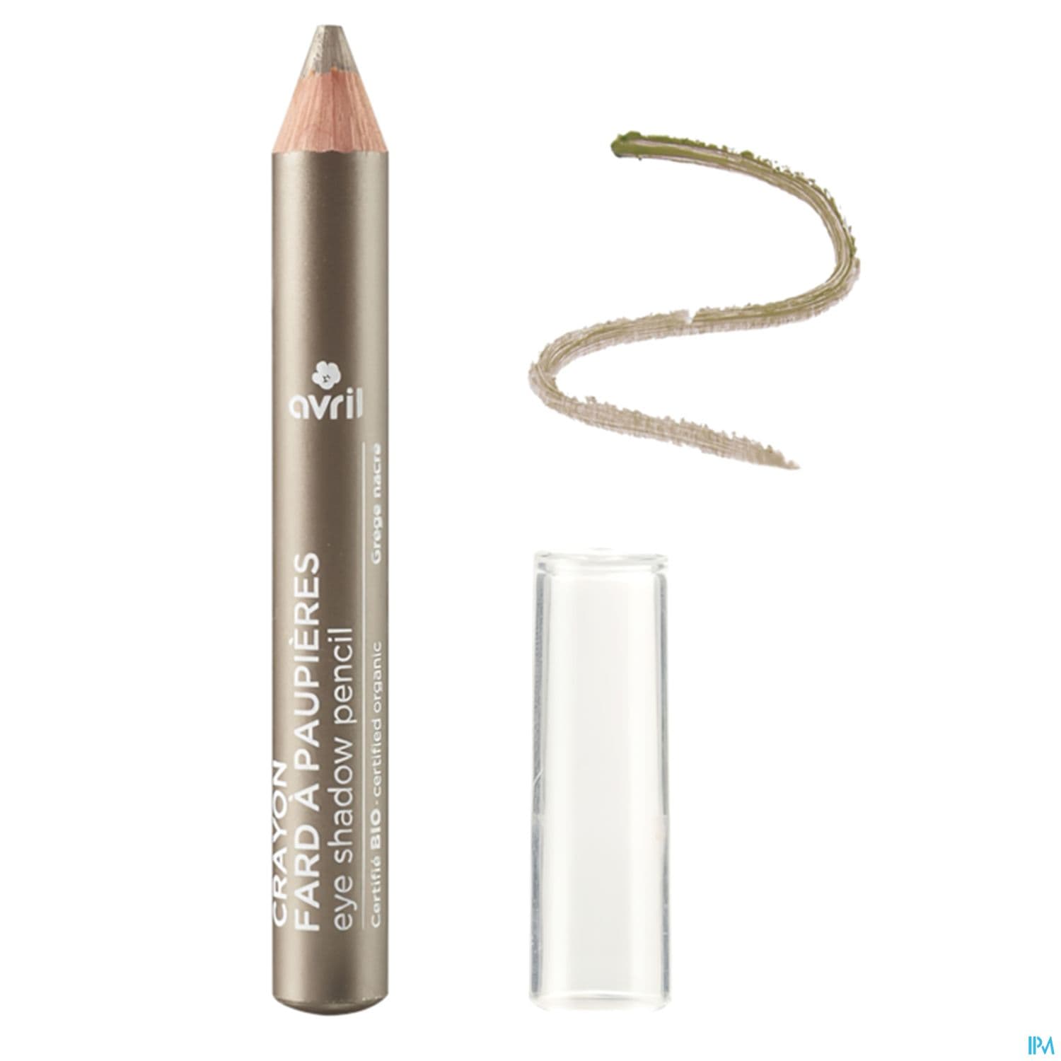 Avril Crayon Fard A Paupieres Grege Nacre Bio 2g