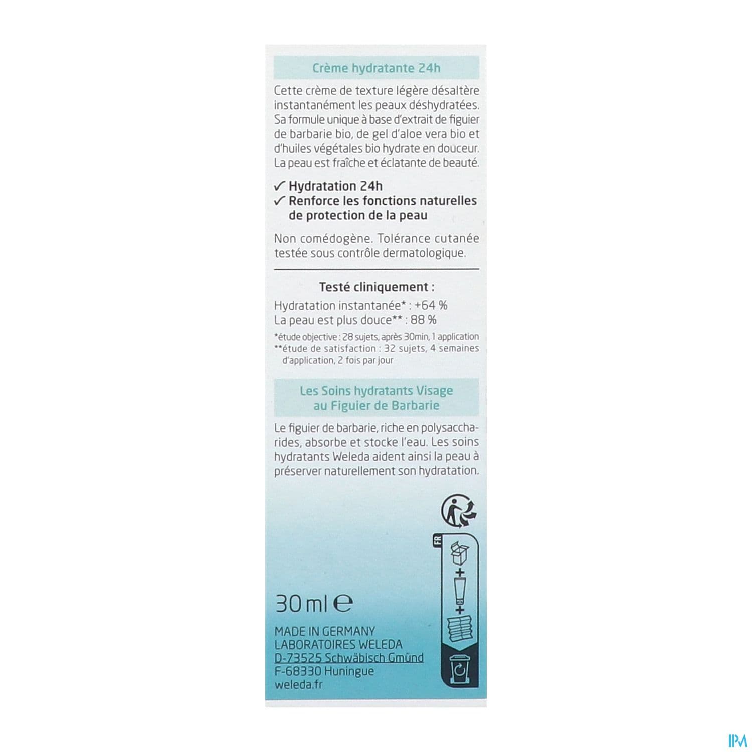 WELEDA CR HYD FIG BARB BIO 30ML