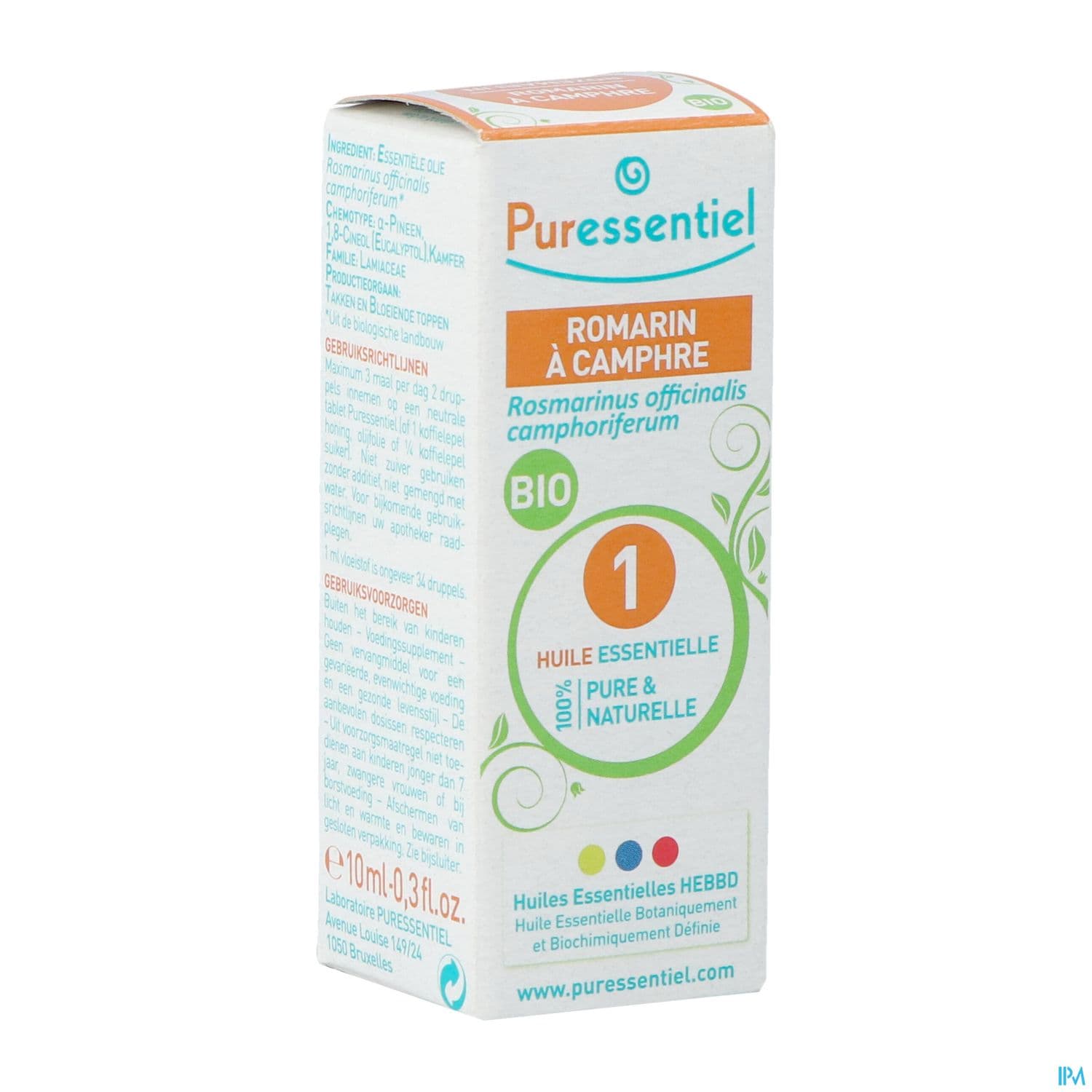 Puressentiel Huile Essentielle Romarin Camphre Bio 10ml