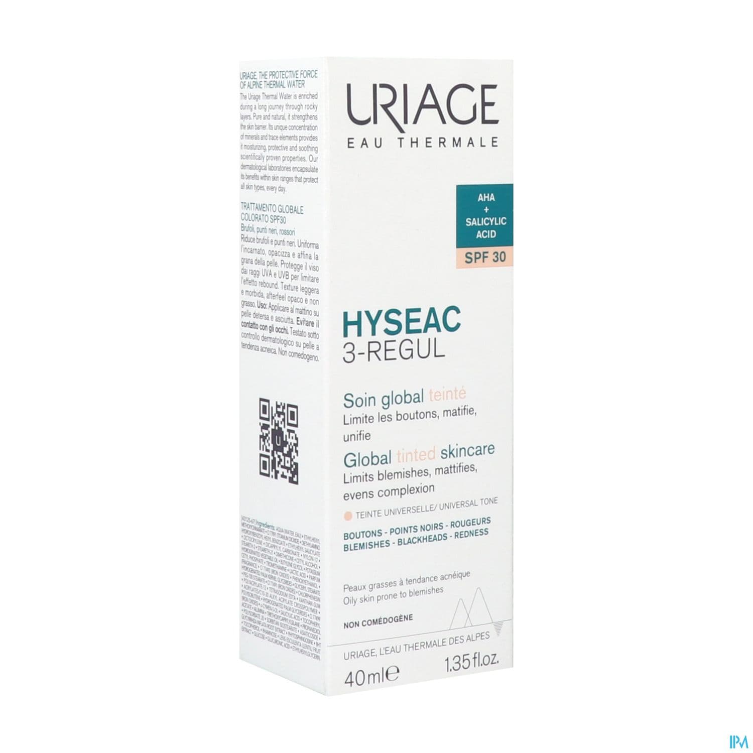 URIAGE HYSEAC 3-REGUL SPF30 TEIN40
