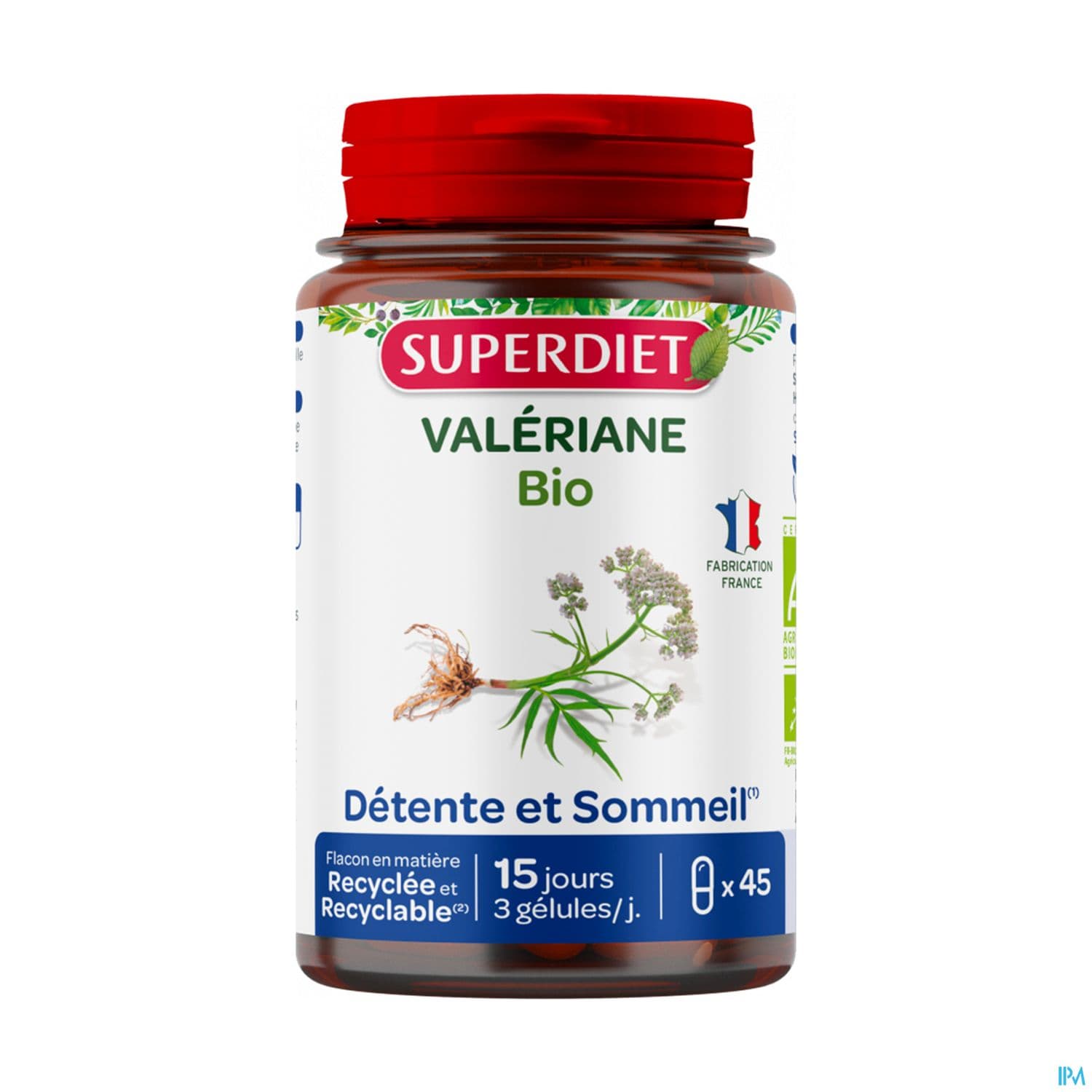 Superdiet Valeriane Bio Gelule 45