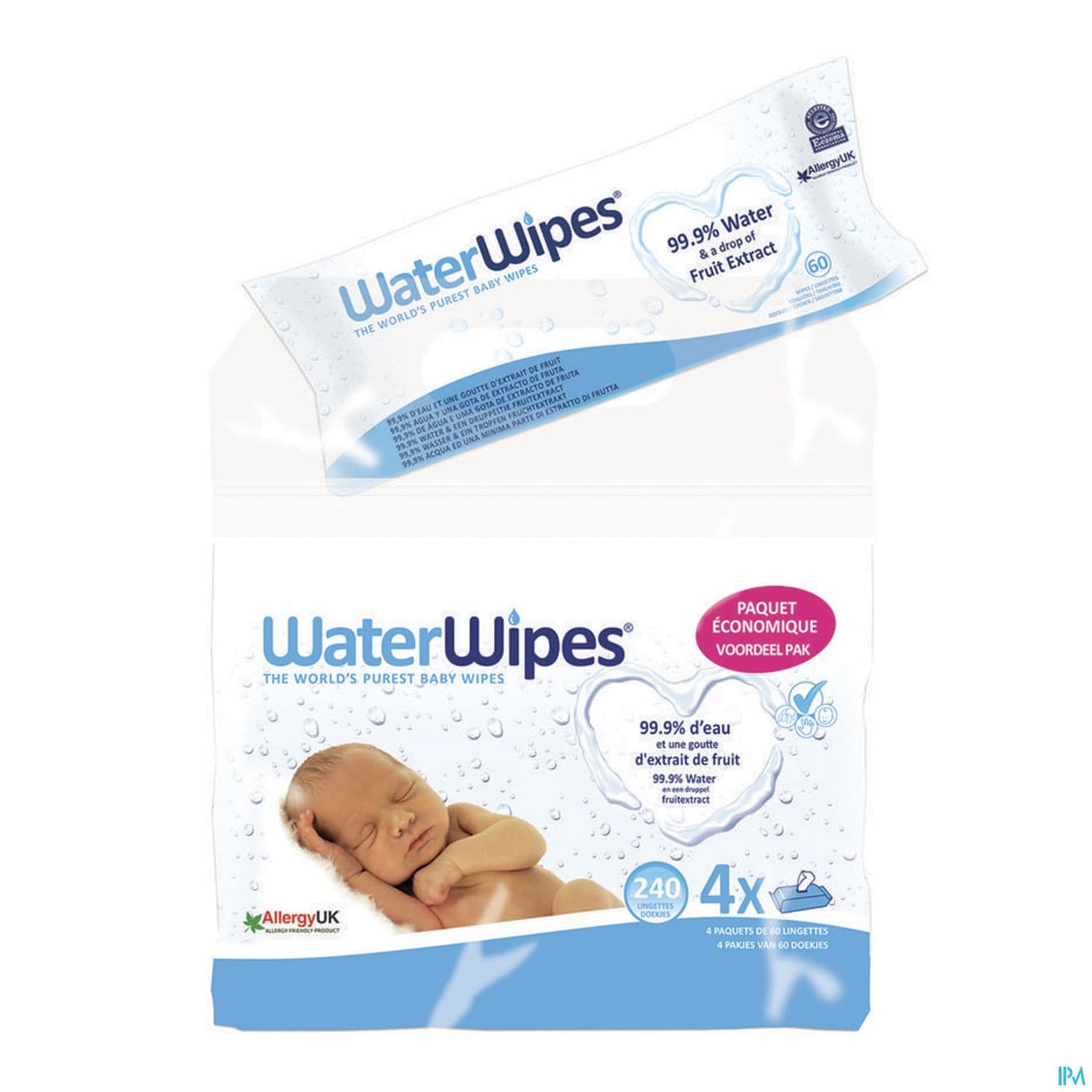 WATER WIPES LINGET BD BB 4+1