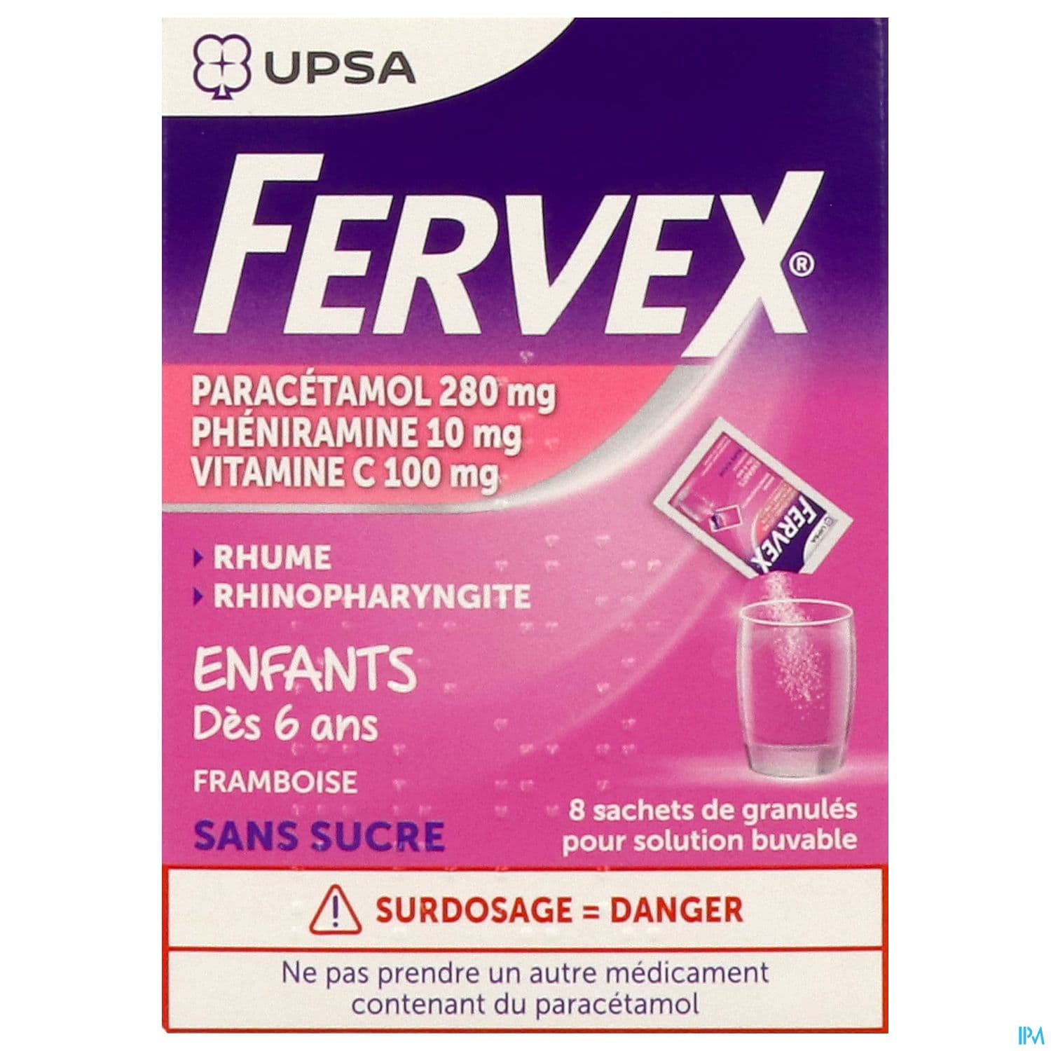 FERVEX ENFANTS S/S SACHET 8