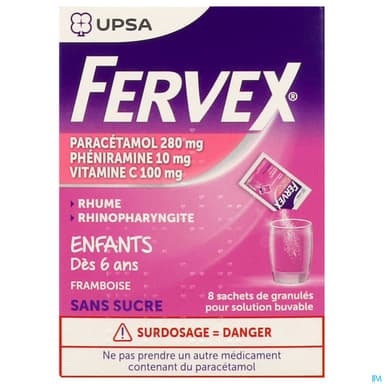 FERVEX ENFANTS S/S SACHET 8