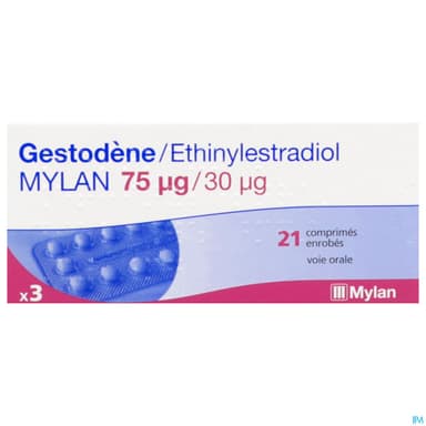 Gestodene Ethinylestradiol Viatris 75mcg/30mcg Comprime 21 X3