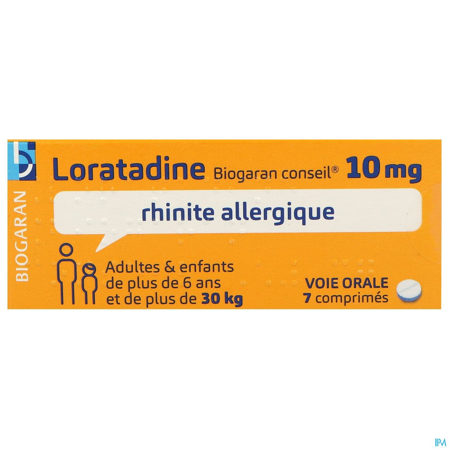 LORATADINE 10MG BIOG CONS CPR 7