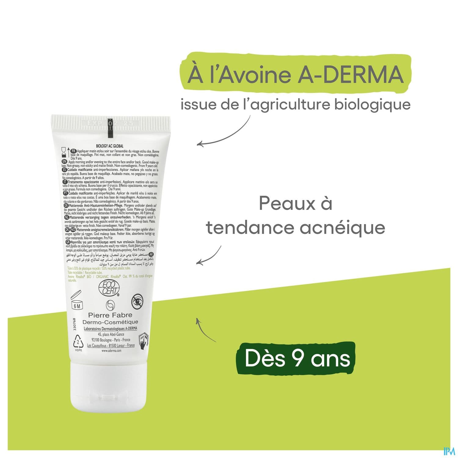 A-DERMA BIOLOGY AC GLOBAL CR 40ML