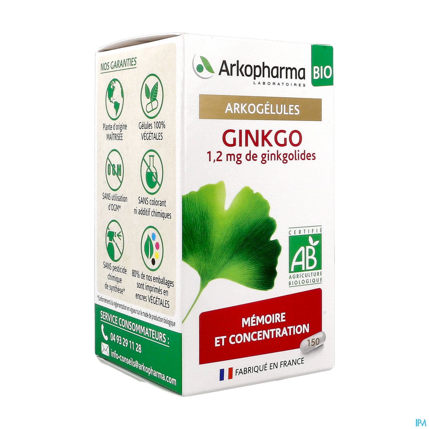 Arkogelules Ginkgo Bio Caps 150