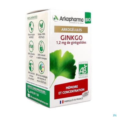 Arkogelules Ginkgo Bio Caps 150