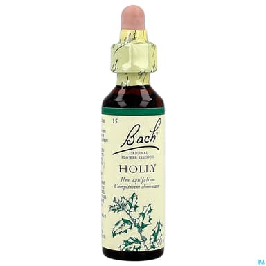 Fleurs De Bach Original 15 Holly Compte Gouttes 20ml