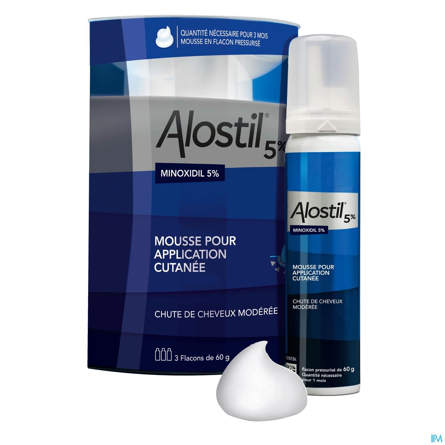 Alostil 5% Mousse Pour Application Cutanee 60g X3