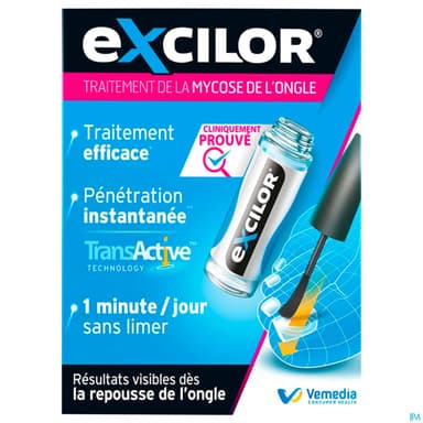 Cooper Excilor Traitement Mycose Ongles 3ml3
