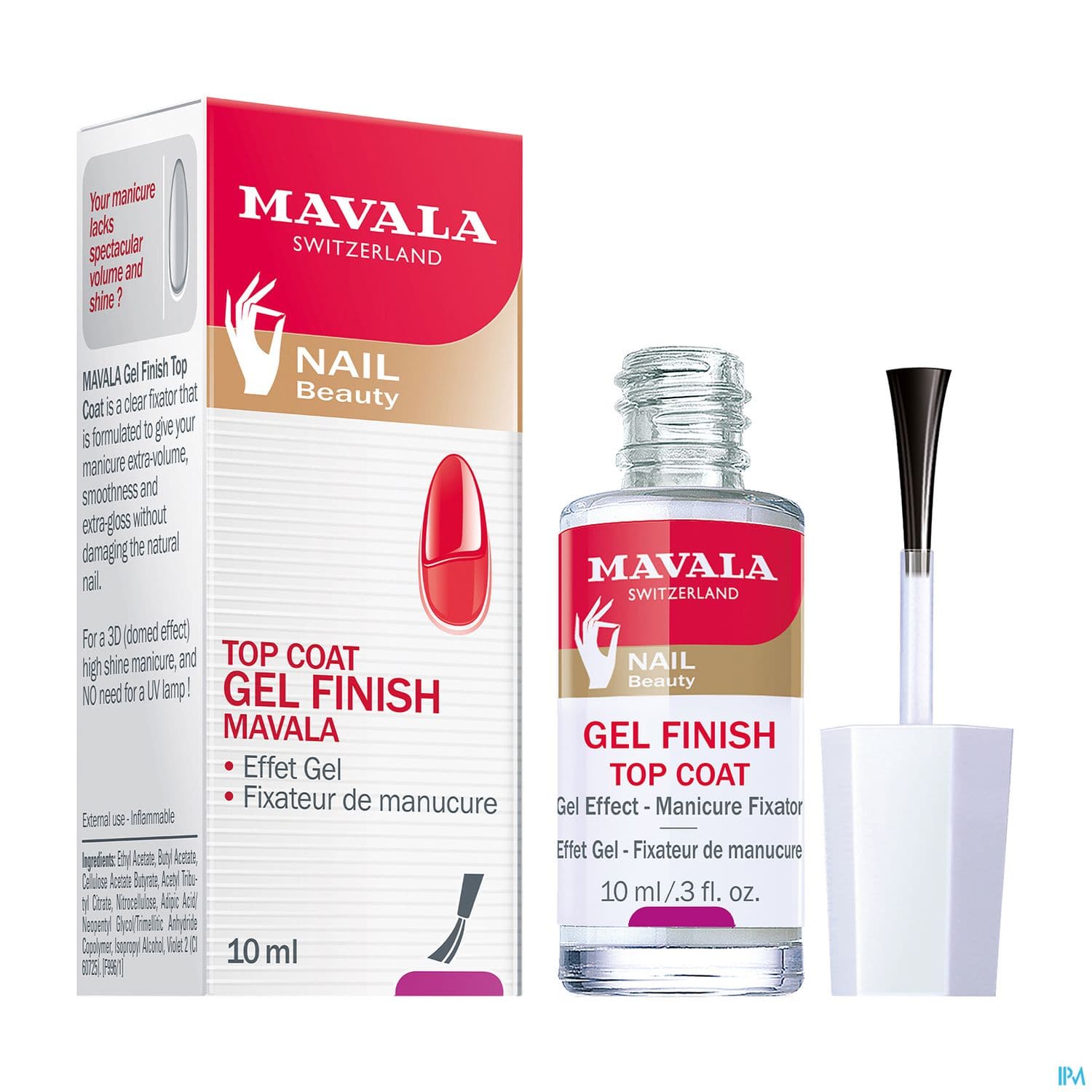 MAVALA TOP COAT GEL FINISH 10ML