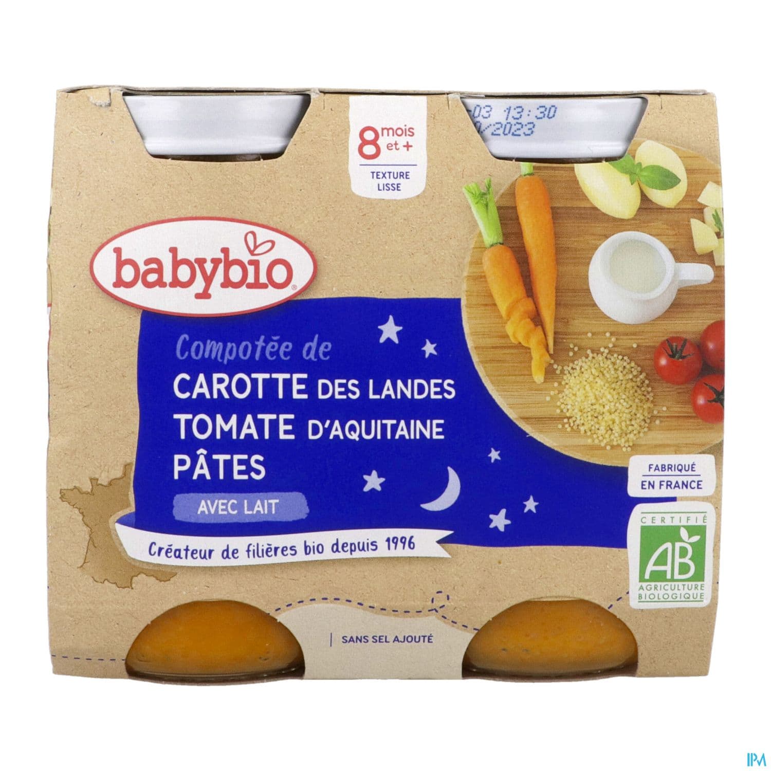 BABYBIO B/NUIT CARO/TOM/PATE 2X200