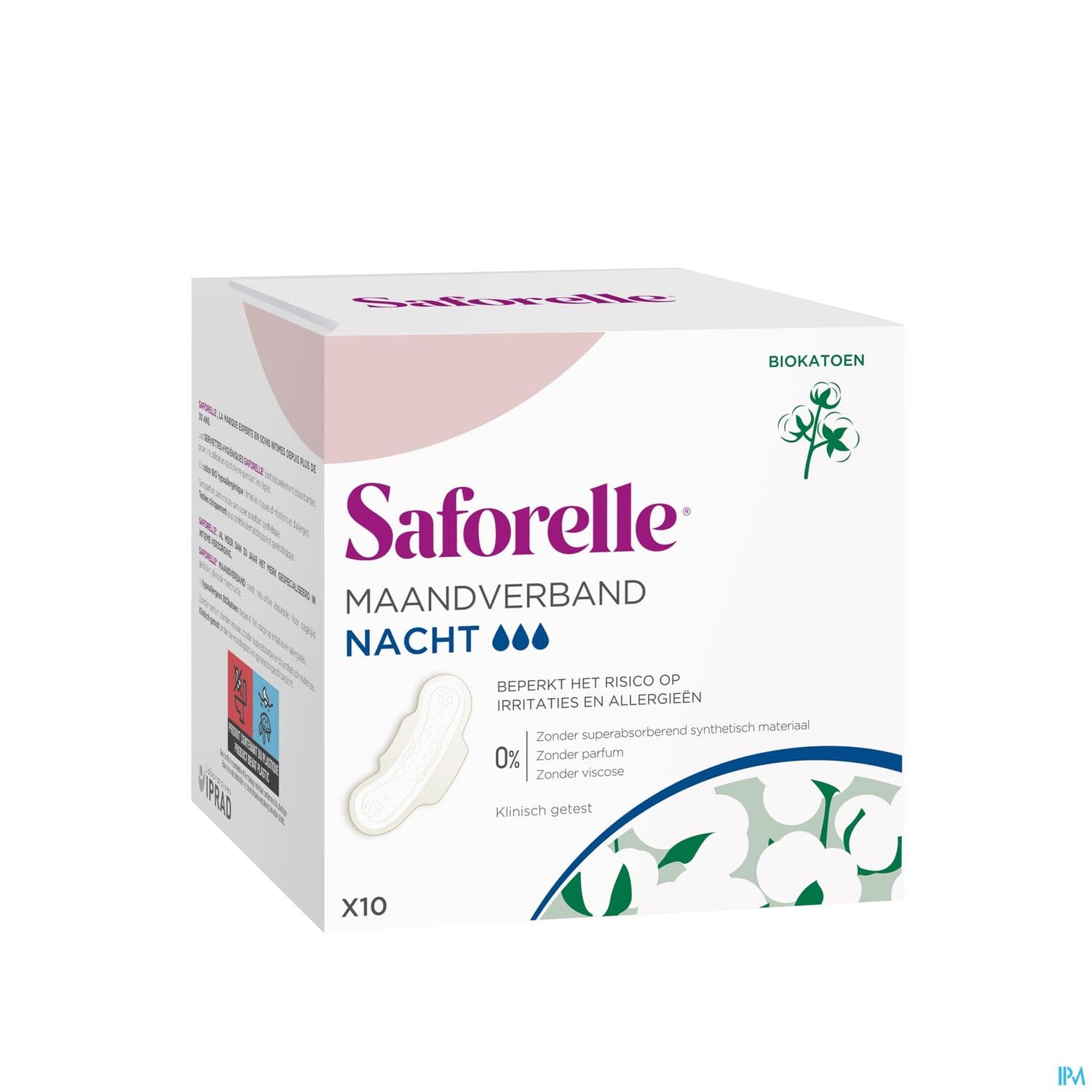 SAFORELLE COTON PROT SERV NUIT 10