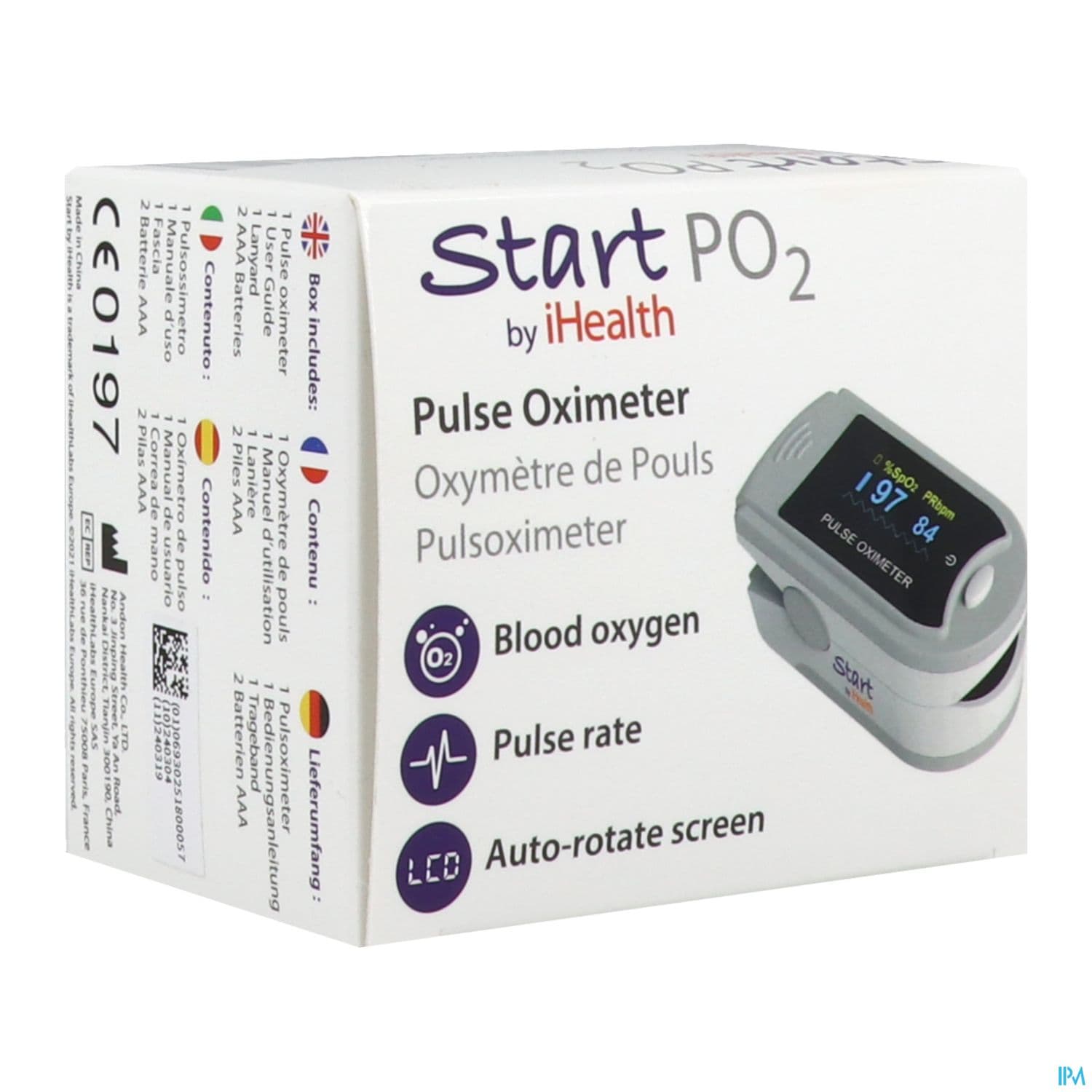 Ihealth Po2 Oxymetre De Pouls