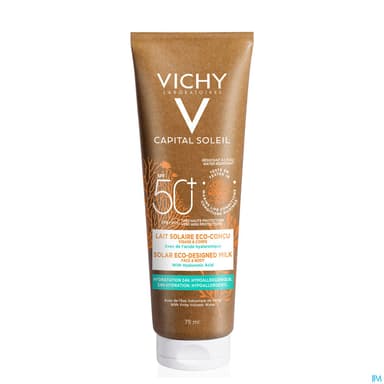 Vichy Capital Soleil Lait Solaire Eco Concu Spf50+ 75ml