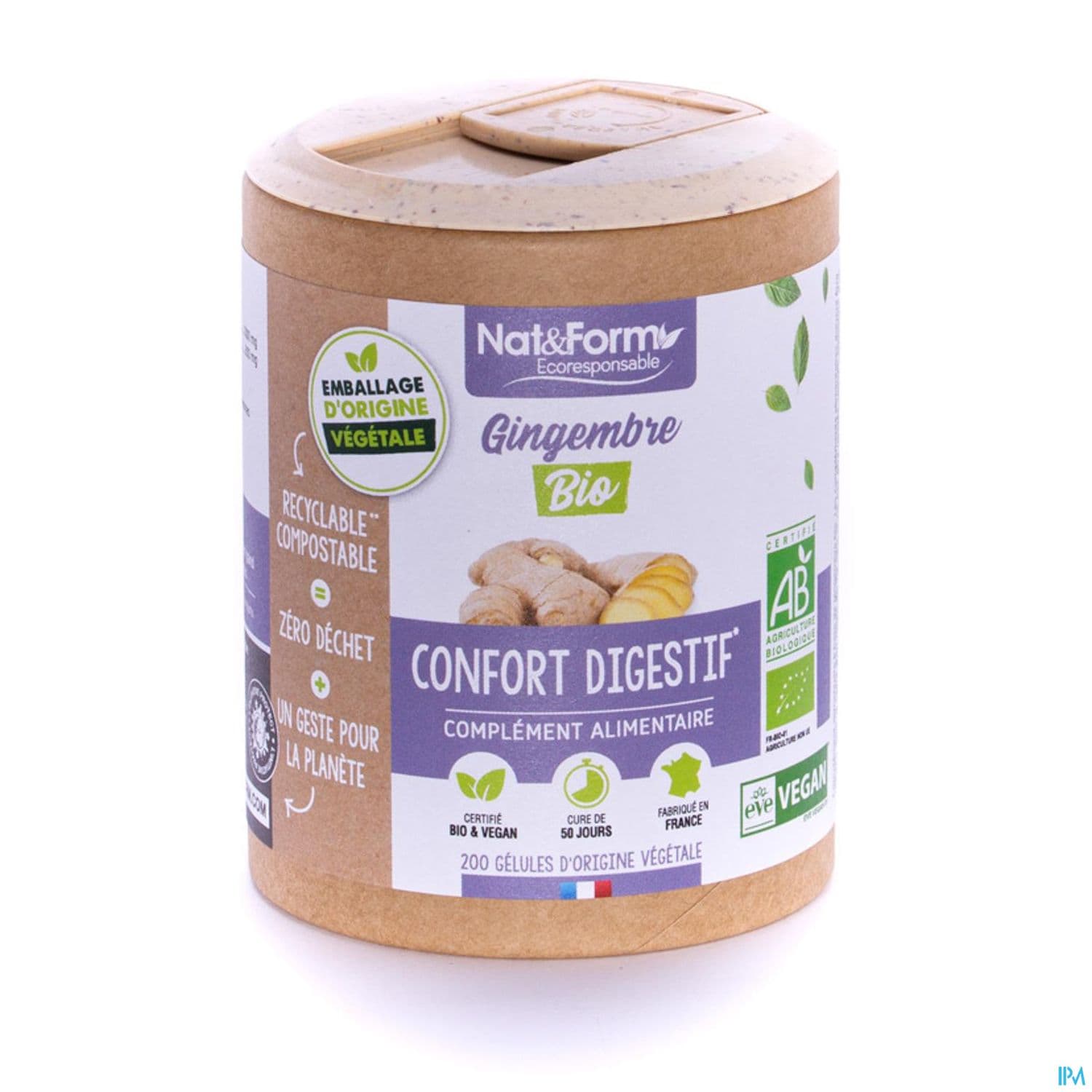 NAT&FORM ECO GINGEMBR BIO GELVEG90