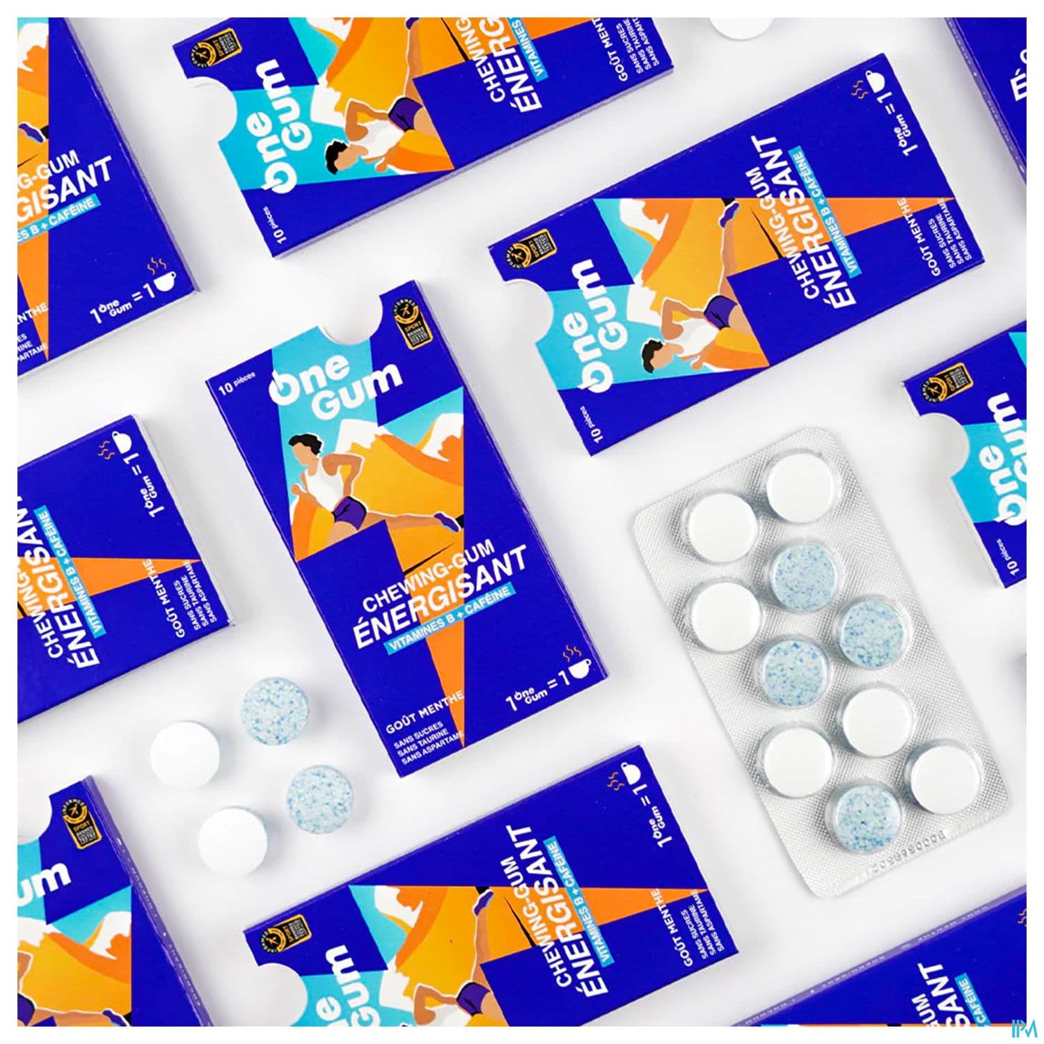 Onegum Energy Gum Chewing Gum Energisant Menthe 10