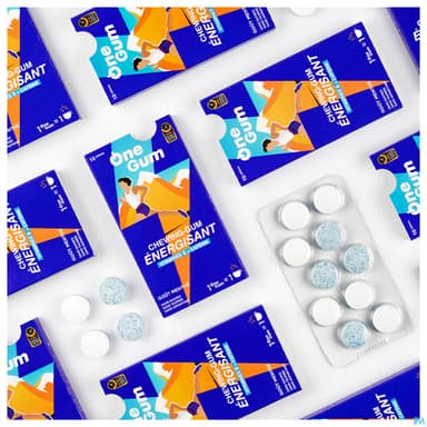 Onegum Energy Gum Chewing Gum Energisant Menthe 10