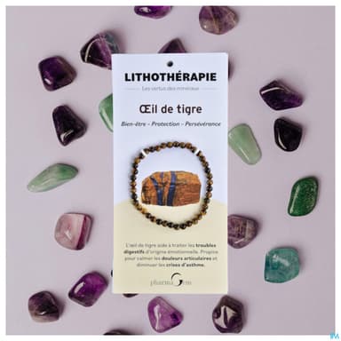 Pharmagem Bracelet Lithotherapie Oeil Du Tigre 4mm