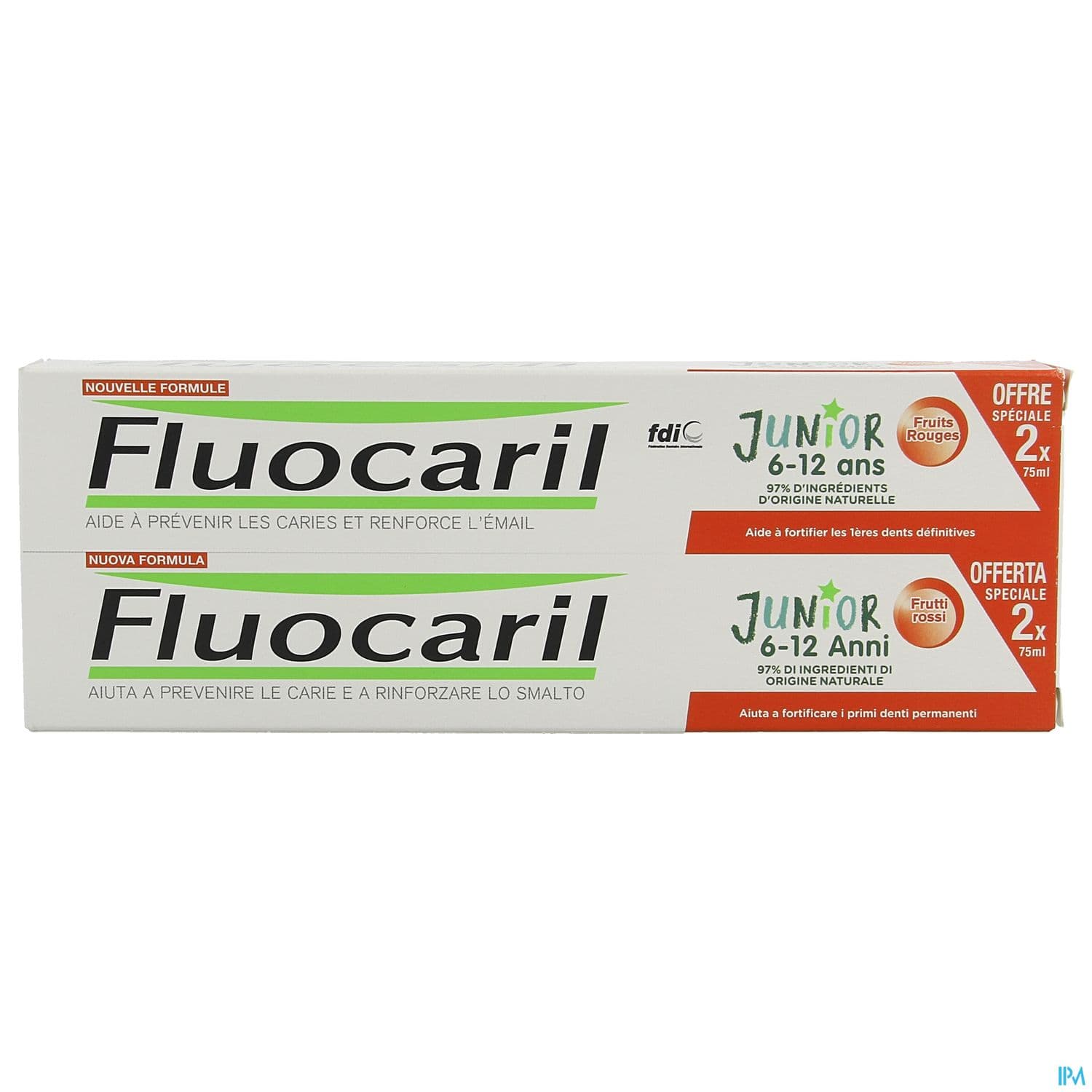 FLUOCARIL JUNIOR GEL FR RGE 2X75ML
