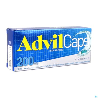 Advilcaps 200mg Capsule Molle 16