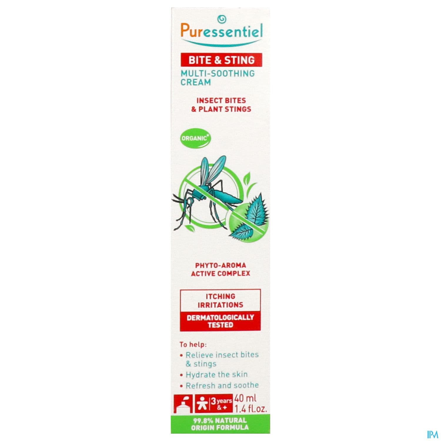 Puressentiel Creme Multi Apaisante Antipique Aux He Et Hv Bio 40ml
