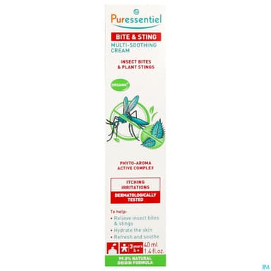 Puressentiel Creme Multi Apaisante Antipique Aux He Et Hv Bio 40ml
