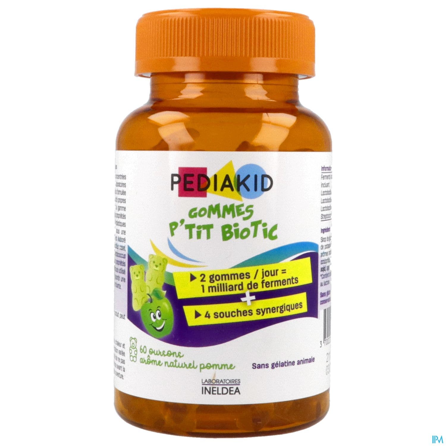 Ineldea Pediakid Gommes P'tit Biotic Ourson 60