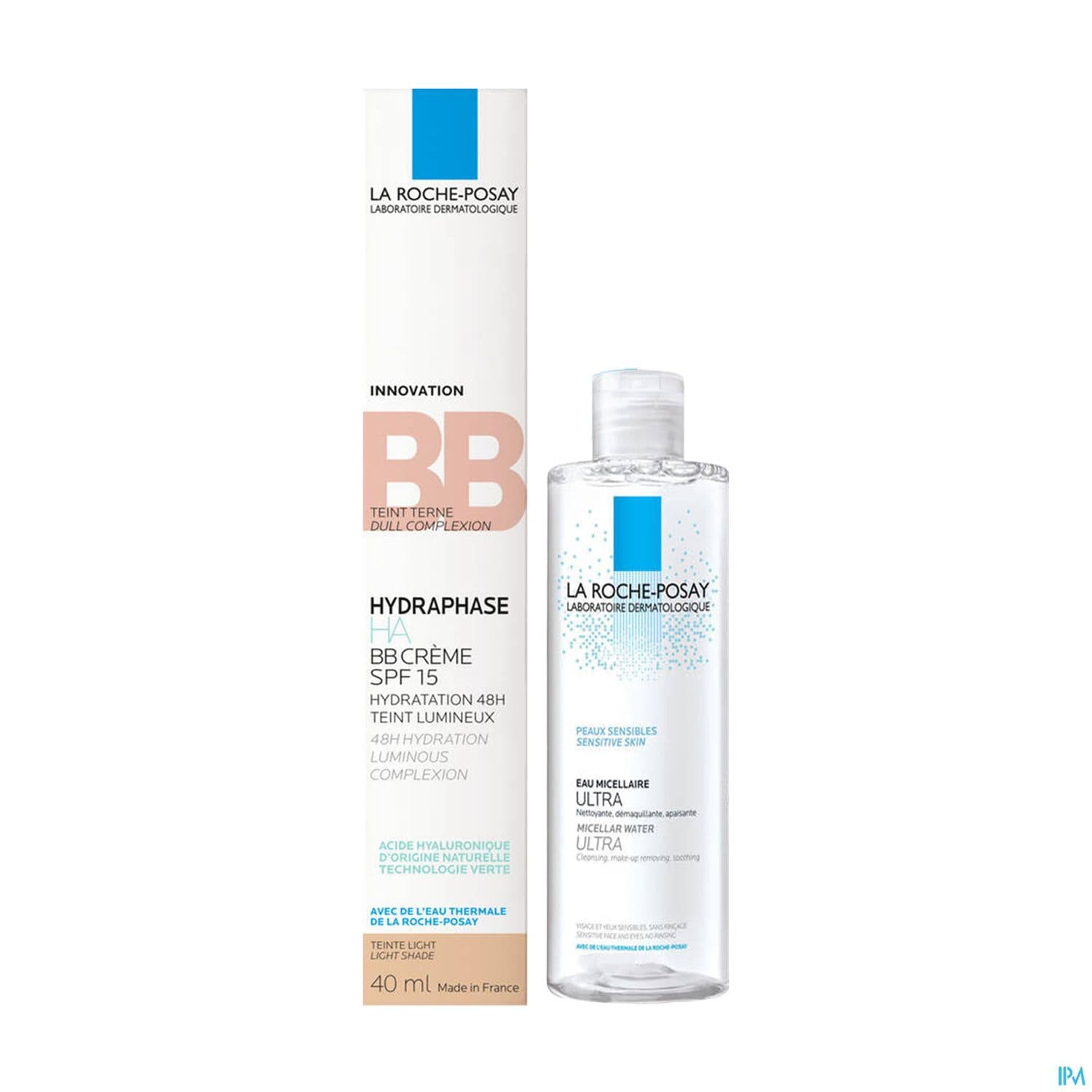La Roche Posay Hydraphase Ha Bb Creme Spf15 Teinte Clair 40ml + Eau Micellaire Peaux Sensibles 50ml — PHARMAVANCE PARIS 9 Rochechouart