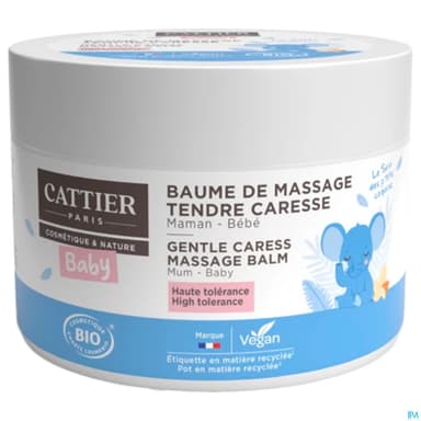 Cattier Bebe Baume De Massage Tendre Caresse Bio 100g