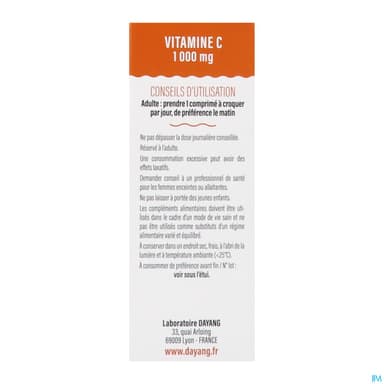 DAYANG VITAMINE C 1000MG CPR 20