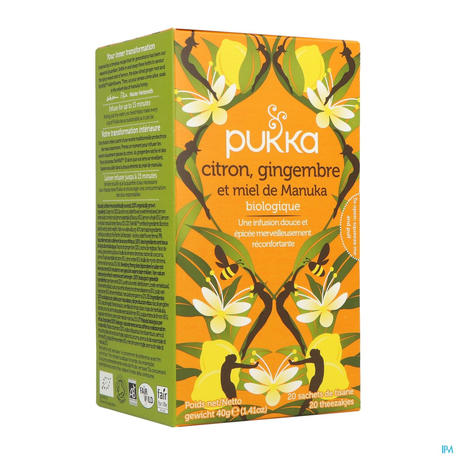 PUKKA INFUS CITR/GING/MIEL SACH 20