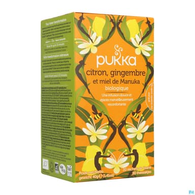 PUKKA INFUS CITR/GING/MIEL SACH 20