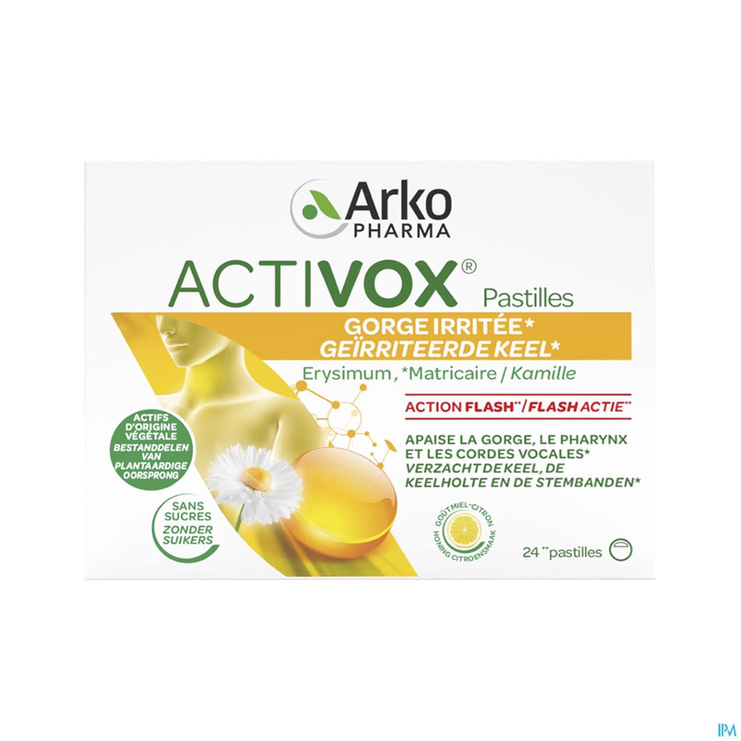 ACTIVOX PASTILLE MIEL CITRON