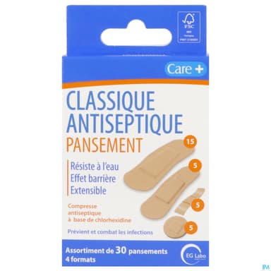 CARE+ PANS CLASS ANTISEPTIQUE BT30