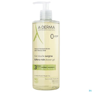 A-DERMA GEL DCH SURGRAS 500ML