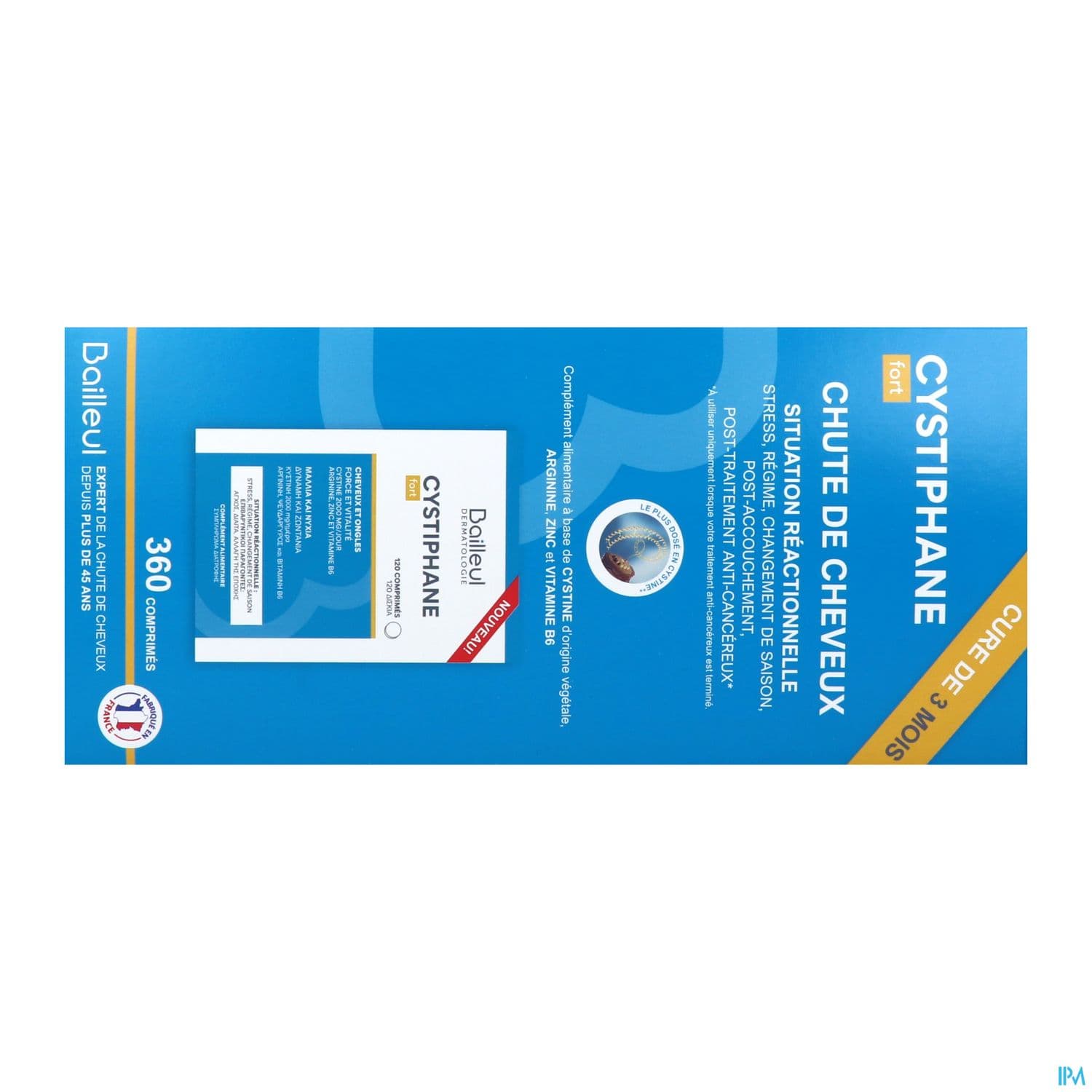 Cystiphane Fort Cheveux Et Ongles Comprime 120 X3