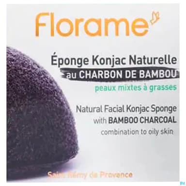 Florame Purete Eponge Konjac Naturelle Charbon
