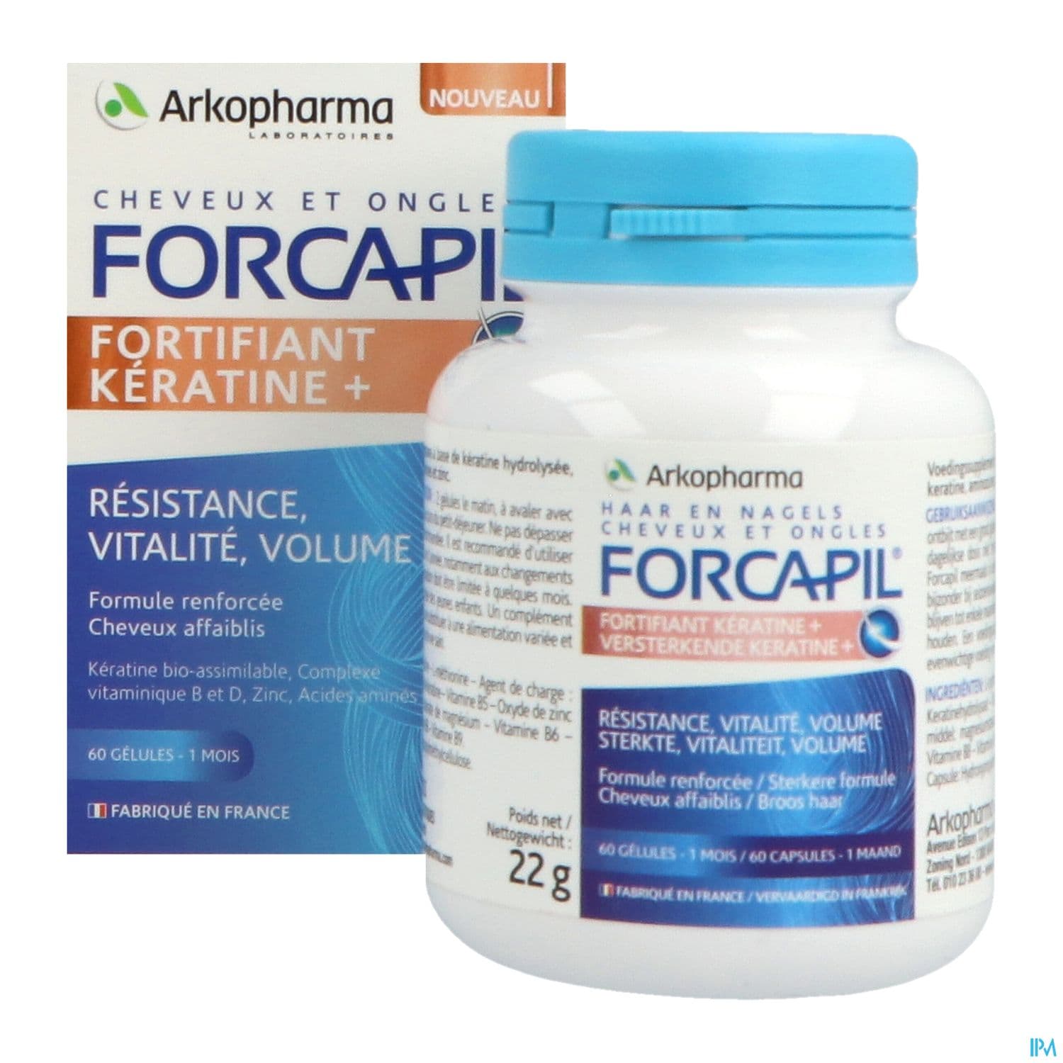 Arkopharma Forcapil Fortifiant Keratine+ Gelule 60