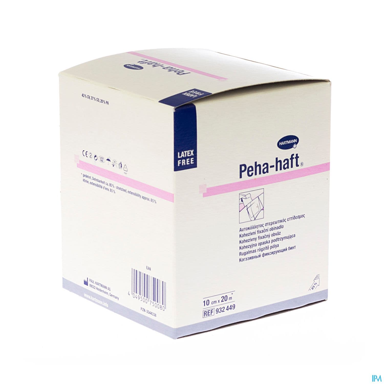 BANDE PEHA HAFT LATEX FREE10CMX20M