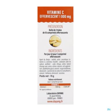 DAYANG VITAMINE C 1000MG CPR EFF20