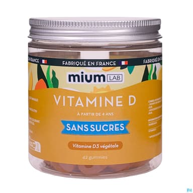 MIUMLAB S/SUC VITAMINE D GUMMIE 42