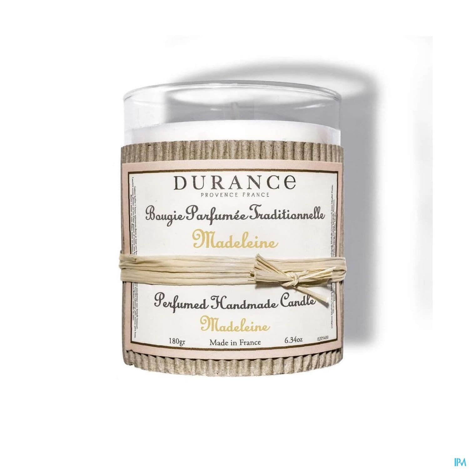 Durance Bougie Parfumee Madeleine 180g — Pharmacie Centrale Elsie