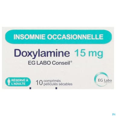 Doxylamine Eg Labo Conseil 15mg Comprime Secable 10