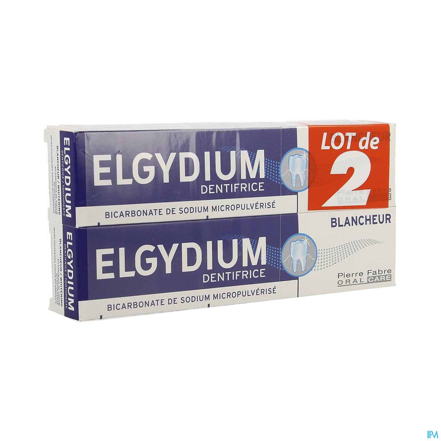 Elgydium Blancheur Dentifrice 75ml X2